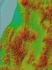 地理院地図(色別標高図)